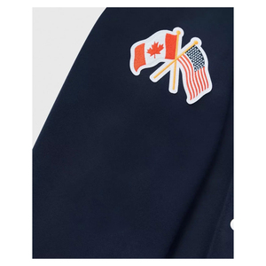 Veste varsity bleue pour homme, entièrement boutonnée, personnalisable, streetwear haut de gamme, style hockey, édition limitée, veste bomber varsity - Product Image 3