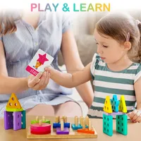 Juguetes de Rompecabezas Interactivos de Pino Khadim Handicrafts para Niños, Educativos, Divertidos y Estimulantes para el Desarrollo Cerebral de Todas las Edades