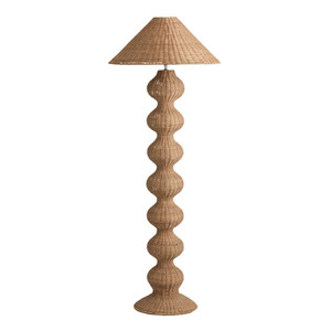 Hot Trending <b>Floor</b> <b>Lamp</b> Creative Vintage Rattan Standing <b>Lamp</b> for Living Room Bed Room OEM Acceptable from Vietnam Factory - Product Image 6