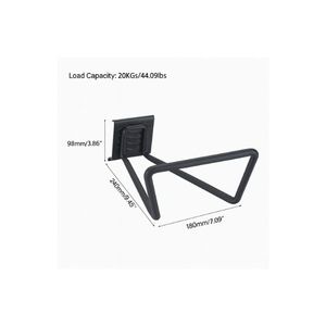 Crochet de rangement robuste pour garage, capacité de charge de 45 lb, crochet mural en acier de haute qualité à grande boucle, pour suspendre des objets lourds GAPGAR007 - Product Image 1