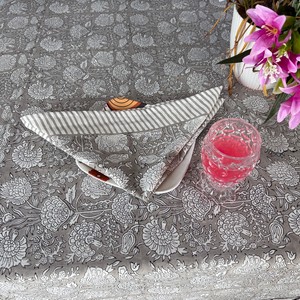 Classic Handmade Floral Cotton <b>Tablecloth</b>-Durable Eco-Friendly Washable Reusable Customized Size Customizable Weddings Home - Product Image 3