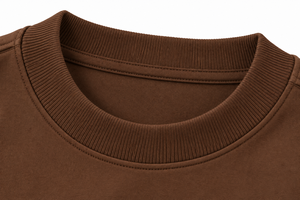 Ensemble de survêtement deux pièces marron pour femme, sweat-shirt à col rond et pantalon large, tenue décontractée d'automne - Product Image 4