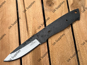 มีดทำมือสไตล์วินเทจคุณภาพสูงสำหรับตั้งแคมป์กลางแจ้ง DIY อเนกประสงค์ ใบมีดเปล่าแบบ Drop Point สำหรับ EDC  OEM/ODM - Product Image 6