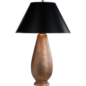 Lampe de table en métal finition cuivre martelé avec silhouette de goutte d'eau pour la décoration intérieure, salon ou chambre, éclairage d'appoint, meilleur prix - Product Image 1