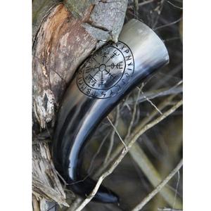 Chope à bière en corne de viking, fabriquée à partir de corne de bœuf naturelle, écologique, faite à la main, à thème animalier, tasse nordique, vente en gros - Product Image 6