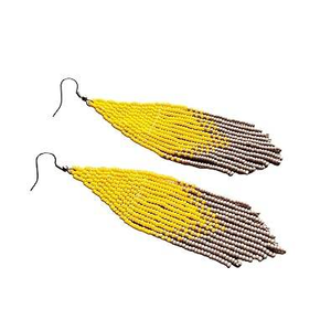 Pendientes Bordados a Mano con Cuentas, Joyería Bordada Personalizada, Diseño de Regalo Único y Personalizado por MD HANDICRAFTS - Product Image 3