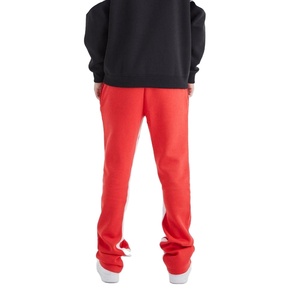 2025 Streetwear New Custom Hot Sale Men Casual Flare Joggers Polyester/Cotton Blend Quick Dry Breathable Eco-Friendly Loose Fit - Product Image 4
