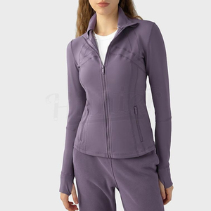 Nouvelle Veste de Yoga pour Femme, Modèle Hiver Réversible avec Fermeture Éclair, Haut de Sport Respirant et Extensible pour Course, Gym et Fitness, Coupe Classique - Product Image 2