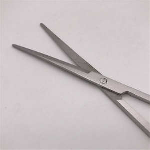 Ciseaux chirurgicaux longs et courbés en acier inoxydable, manche annulaire, instrument réutilisable - Product Image 6