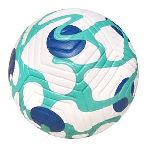 High Quality Professional Rubber Machine Stitched Custom Logo Soccer Ball Size 5 Indoor/Outdoor for Training Matches - Product Image 1