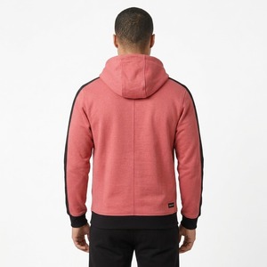 Fournisseur de sweats à capuche personnalisés avec logo, 350g, 100% coton, fermeture éclair intégrale, polaire, hiver, coupe ample, décontracté, streetwear, oversize, blanc, pour hommes - Product Image 3