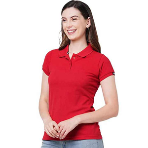 เสื้อโปโลผู้หญิง Dashing Solid ขายดี แขนสั้น ผ้าฝ้าย ระบายอากาศได้ดี น้ำหนักเบา คอปกแบบพับได้ สไตล์ลำลองสำหรับผู้หญิง รับผลิตแบบ OEM - Product Image 1