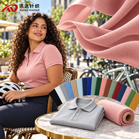 Tissu en maille piqué polyester 8051 respirant et absorbant l'humidité, à tombé fluide et doux, idéal pour les polos de sport, les t-shirts et les uniformes