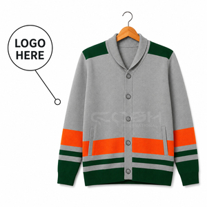 Cosh International, Suéter de Punto Personalizado para Mujer, Diseño Holgado, Manga Larga, Moderno, Colorido, con Jacquard de Diamantes, Lana - Product Image 1
