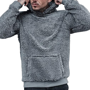 Sudadera con Capucha para Hombre de Alta Calidad, Mezcla de Poliéster y Algodón, Forro Polar Grueso, Cálida para Invierno, Informal, Ecológica, de Secado Rápido - Product Image 6