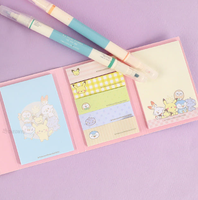 Set de 12 Notas Adhesivas Pokémon de 6 Pasos, Personajes Lindos Kawaii, Material Escolar para Niños, Modelo Coreano Pikaed, Venta al Por Mayor