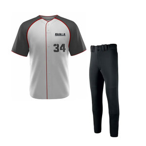 Uniforme de Béisbol Ligero de Poliéster para Hombre, Ajuste Cómodo, Tela Transpirable, Personalizable, para Prácticas y Juegos Deportivos en Equipo - Product Image 1