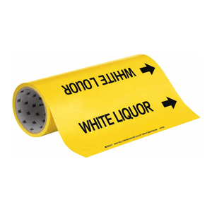 ปากกาเขียนท่อแบบม้วน Brady White Liquor สำหรับการระบุระบบท่อในอุตสาหกรรม - Product Image 3