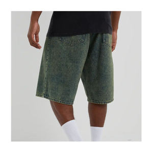 Kivotech fabrica pantalones cortos de mezclilla holgados personalizados de alta calidad para hombre, estilo casual y urbano. - Product Image 2