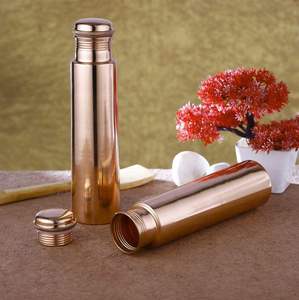 Botella de Agua Moderna de Cobre Martillado con Acabado Liso, a Prueba de Fugas, Reutilizable, Ecológica, para Bebidas Saludables, Regalo al por Mayor - Product Image 2