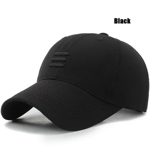 Gorra de Béisbol de Moda con Bordado a Mano, 4 Colores, Estilo Casual Deportivo, de Algodón, con Cierre a Presión, para Hombre y Mujer, con Tres Barras - Product Image 3