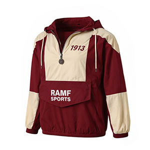 แจ็คเก็ตบอมเบอร์สีขาวสไตล์ลำลองแบบยูนิเซ็กซ์  ขนาด 6XL  แบบกันลมสำหรับฤดูหนาว  ตกแต่งด้านหน้าได้ตามต้องการ  แบบโค้ชบลูซอง  ปิดด้วยซิป - Product Image 2