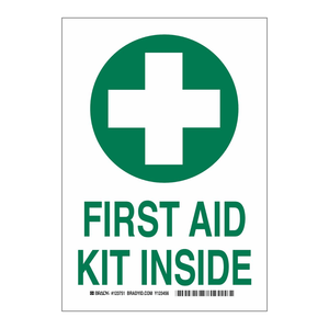 Señalización de Kit de Primeros Auxilios Brady para Marcado de Seguridad en Interiores y Exteriores - Product Image 3