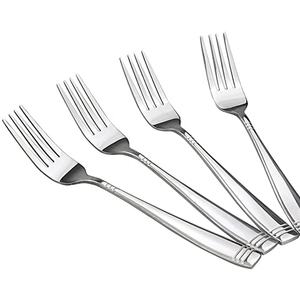 Juego de tenedor de Portugal de lujo plateado personalizado con juego de cubiertos de tenedor con mango de extremo torcido de diseño increíble plateado - Product Image 2