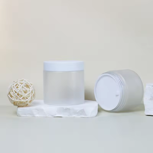 Cosmetic Jars Wholesale from Vietnam <b>Body</b> <b>Scrub</b> Cream with Lid Frosted White PET Jars 4oz 100ml 120ml 150ml Capacity Pavico - Product Image 3