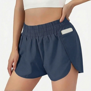 Pantalones cortos elásticos de cintura alta para mujer, pantalones cortos deportivos, pantalones cortos cargo - Product Image 5