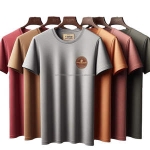 100% coton basique uni couleurs unies hommes T-shirts à manches courtes raccords personnalisés tailles garnitures imprime Logo produits du Bangladesh - Product Image 6