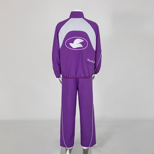 2 Pieces Vintage Outdoor Camping Zipper Nylon Unisex Windbreaker <b>Jacket</b> Set Tracksuit - Product Image 2