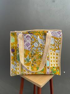 New Arrival Kantha Designer Quilted <b>Bag</b> Women Shopping <b>Bag</b> Cotton Kantha <b>Bag</b> Designer Women Purses - Product Image 1