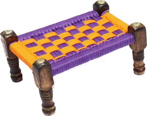 Laddu Gopal Bed Khat for Ladoo Gopal Ji -Wooden Khaat/<b>Cot</b>/Charpai for Kanha Ji, Square - Product Image 2