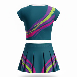 Uniforme de cheerleading de style moderne en tissu respirant de haute qualité, idéal pour les entraînements et les compétitions des équipes - Product Image 2
