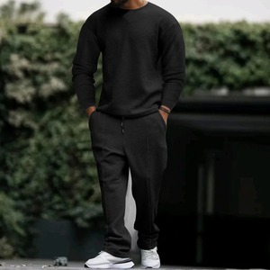 2024 Unisex Hoodie Breathable Fitness Gym Sportswear Men's <b>Jogger</b> Running Set Winter Sports Tracksuit with Plus Size Feature - Product Image 6