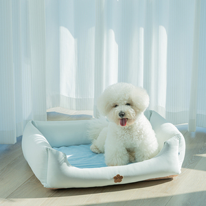 Colchoneta de Espuma Viscoelástica para Perros, Cuadrada, Fresca, para Verano, con Funda Extraíble y Resistente al Desgaste, Cama Portátil para Perros - Product Image 1