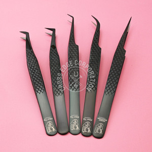 ปากคีบขนตาแบบปลายหนีบจับเพชรแหนบต่อขนตาเพิ่มวอลลุ่ม45 90องศาน้ำหนักเบา - Product Image 1