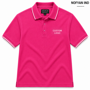 Polo de golf unisexe de haute qualité avec logo brodé personnalisé, 100% polyester, col classique, t-shirt uni, polos personnalisés - Product Image 1