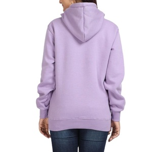 SHAFIQ SPORTS Unisex Lavender Hooded Zip-Up <b>Sweatshirt</b> Regular Fit Fleece 100% Polyester Solid Color Casual Pocket Soft Knitted - Product Image 1