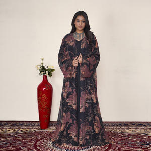 Abaya de Lentejuelas sin Peso con Silueta Fluida, Color Sólido, para Mujer, Ropa Modesta para Fiestas Nocturnas, Ramadán, Eid, Venta al por Mayor - Product Image 1