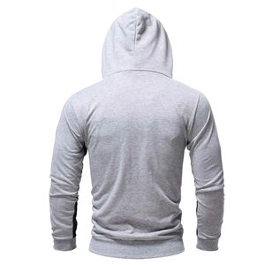 Sudadera con capucha transpirable de moda urbana para hombre con cremallera de un cuarto, la más barata, ropa deportiva para hombre - Product Image 3
