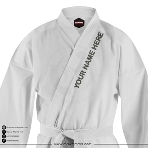 ชุดคาราเต้ Mawra แบบสั่งทำขายส่ง พรีเมียม ผ้าฝ้าย 100% ทนทาน ชุดยูนิฟอร์มศิลปะการต่อสู้สำหรับฝึกซ้อมระดับมืออาชีพ สำหรับทุกเพศ - Product Image 2