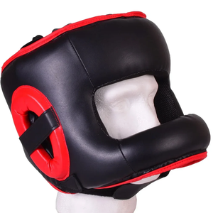 Protector de Cabeza de Boxeo de Cuero PU Negro con Ribete Rojo, Modelo TS-HG-5855 de Tombola Sports, Equipo de Protección para Entrenamiento en Todas las Estaciones, Venta al Por Mayor OEM - Product Image 5