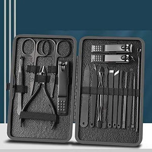 Kit de Manicura Clásico con Logotipo Personalizado, 4 en 1, Cortaúñas, Set de Cuidado de Uñas con Resorte, Herramientas para Cutículas, Estuche Metálico, Precio Competitivo - Product Image 4