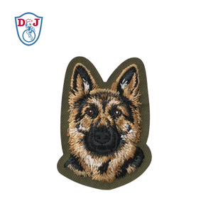 Customized Iron On Embroidery Bull <b>Dog</b> Patches Wappens for garment trimmings - Product Image 2