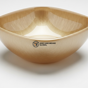 ชามเสิร์ฟตกแต่งสีทองหรูหรา – ชามสลัดเคลือบโลหะทันสมัยสำหรับโต๊ะอาหาร ห้องครัว และตกแต่งบ้าน - Product Image 5