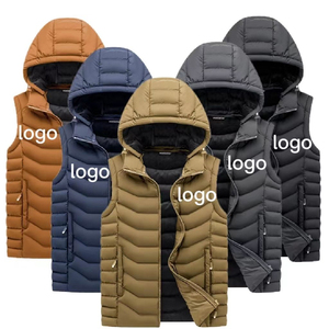 Gilet matelassé chaud pour homme sur mesure, 100% haute qualité, coupe-vent d'hiver pour homme, veste sans manches, gilet matelassé pour homme - Product Image 1