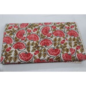 Home Decor Gift Bohemian Style Kantha <b>Bedspread</b> & <b>Quilt</b> Handmade Printed Cotton Washable Soft Eco-Friendly for Great Price - Product Image 3