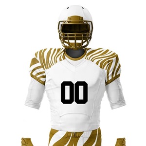 Conjunto de Uniforme de Fútbol Americano Personalizado Profesional, Uniforme de Fútbol Sublimado, Transpirable, Resistente, para Entrenamiento y Partidos de Equipo - Product Image 4